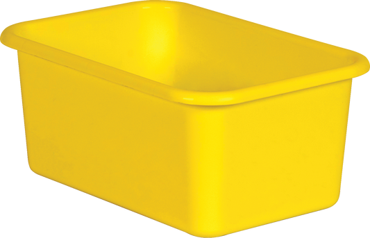 Yellow Small Plastic Storage Bin