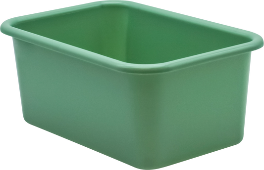 Eucalyptus Green Small Plastic Storage Bin