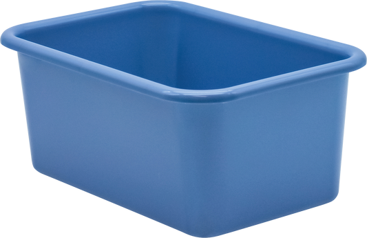 Slate Blue Small Plastic Storage Bin