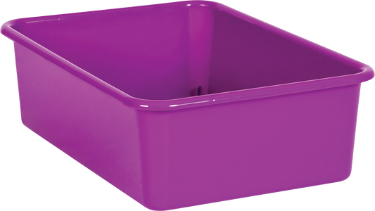 Purple Large Plastic Storage Bin
