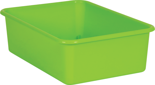 Lime Large Plastic Storage Bin