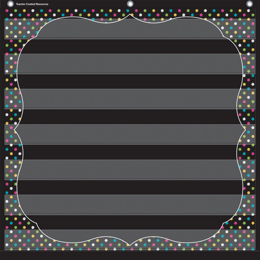 Chalkboard Brights 7 Pocket Chart