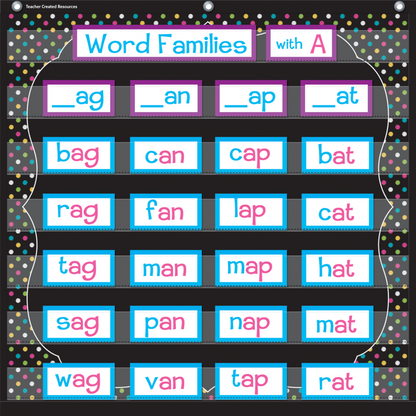 Chalkboard Brights 7 Pocket Chart