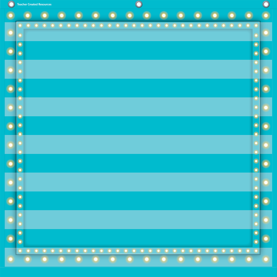 Light Blue Marquee 7 Pocket Chart