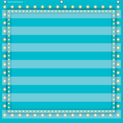 Light Blue Marquee 7 Pocket Chart