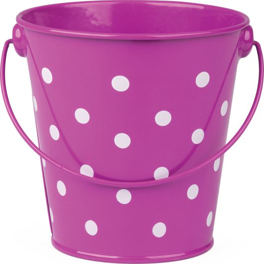 Purple Polka Dots Bucket
