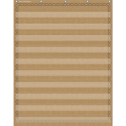 Burlap 10 Pocket Pocket Chart (34" x 44")