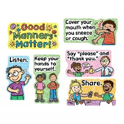 Good Manners Matter Mini Bulletin Board Set