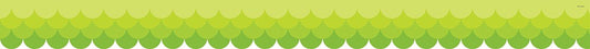 Ombre Lime Scallops Border