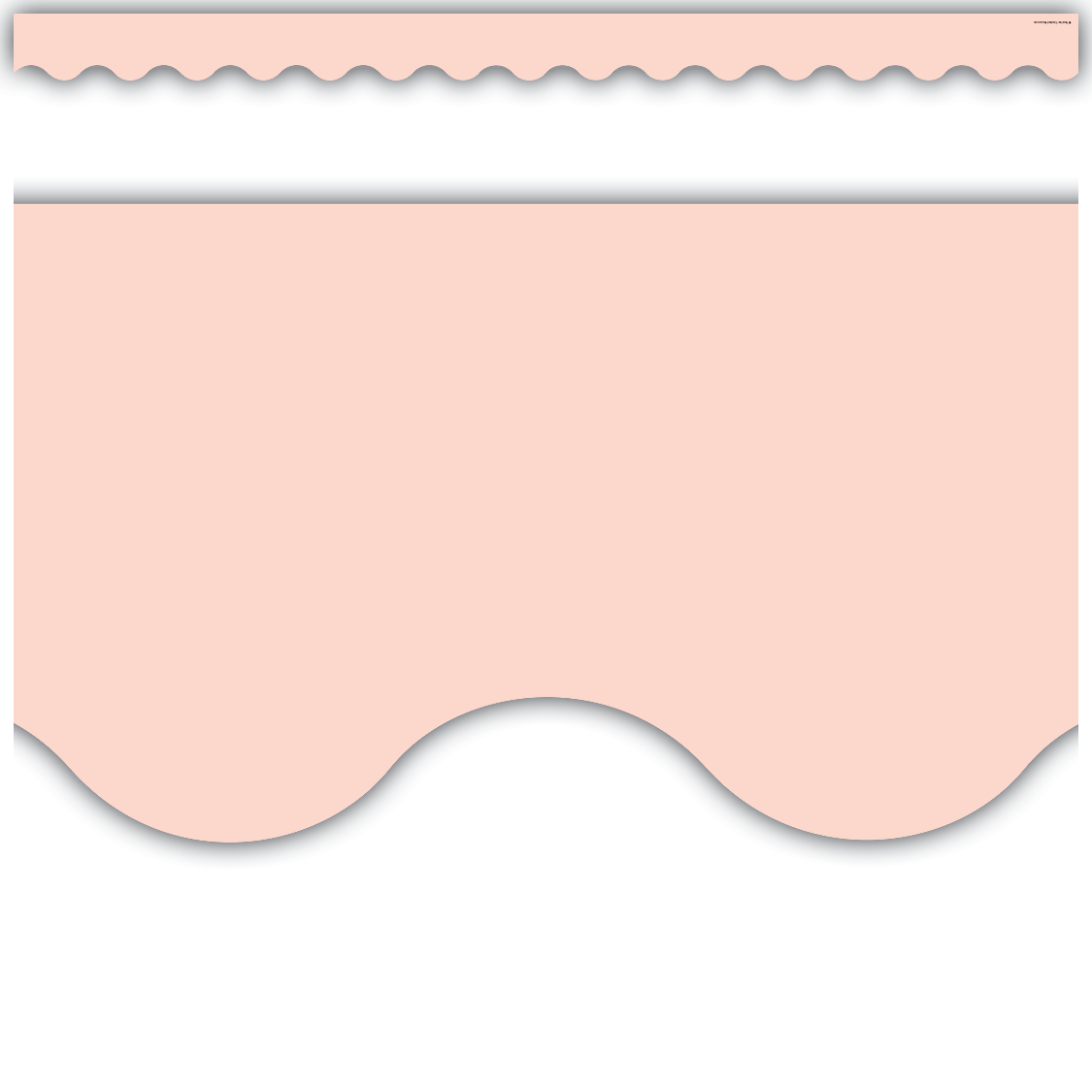 Blush Scalloped Border Trim