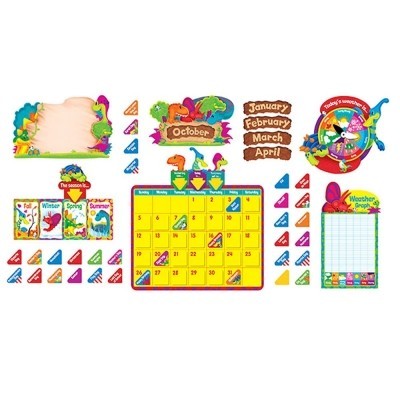 Dino Mite Pals Calendar Bulletin Board Set