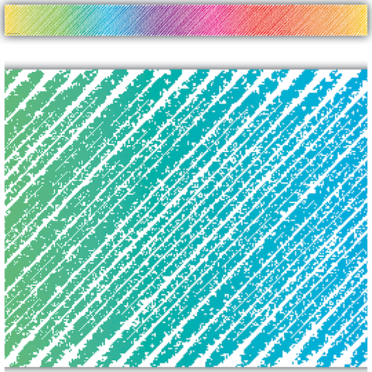 Colorful Scribble Straight Border Trim