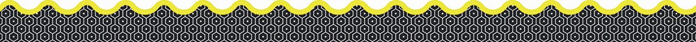 Aim High Hexagons Scalloped Border