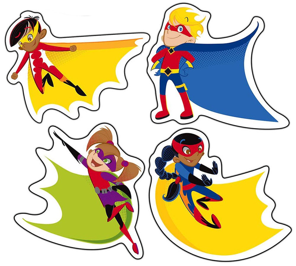 Super Power Super Kids Cut-Outs