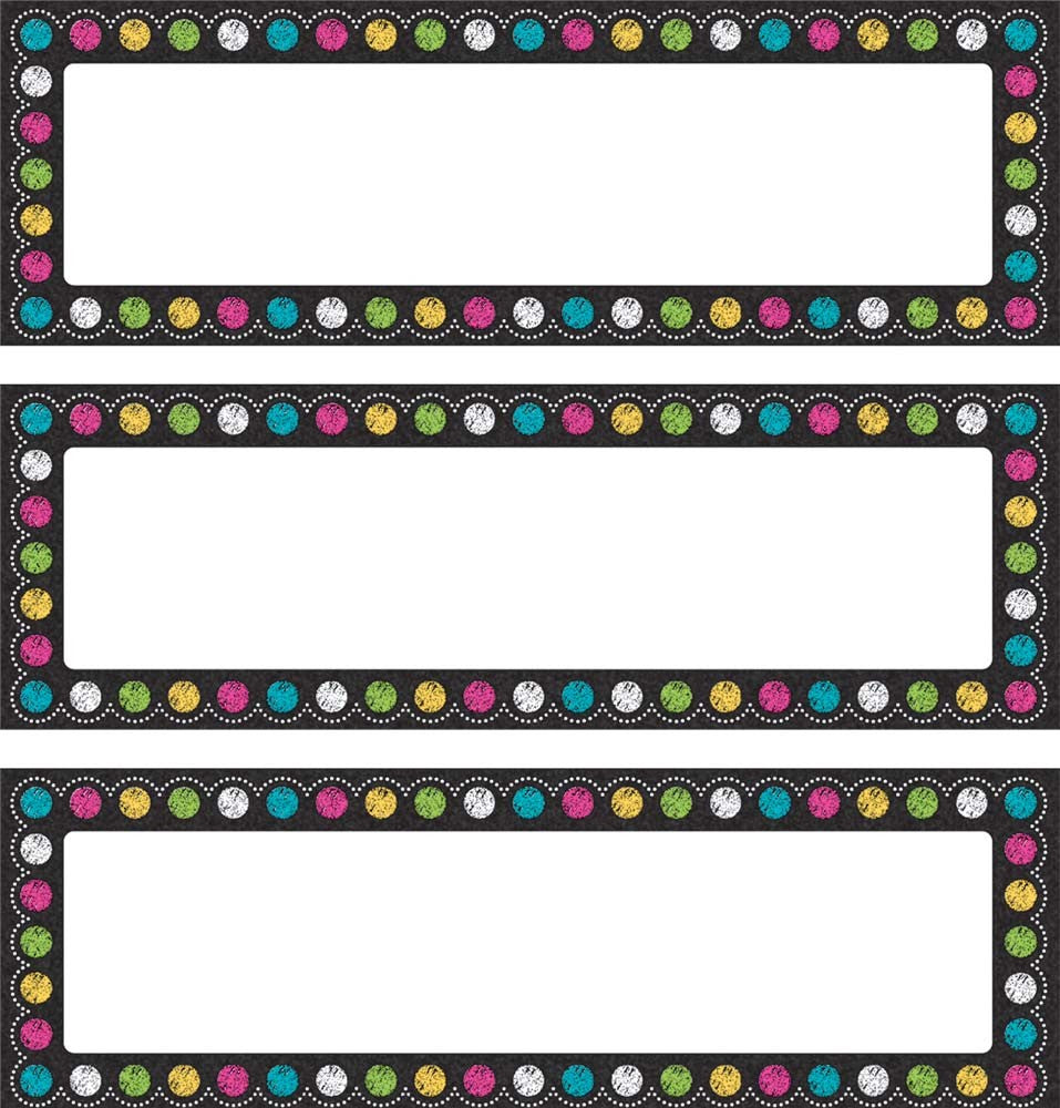 Chalkboard Brights Labels Magnetic Accents