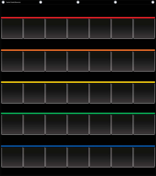 Black Storage Pocket Chart