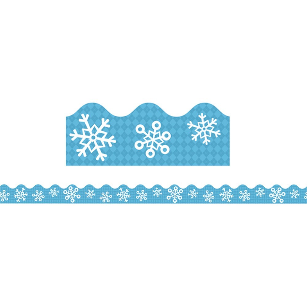 Snowflakes Scalloped Border