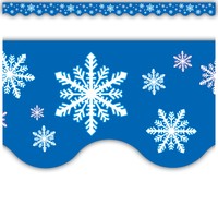 Snowflakes Scalloped Border