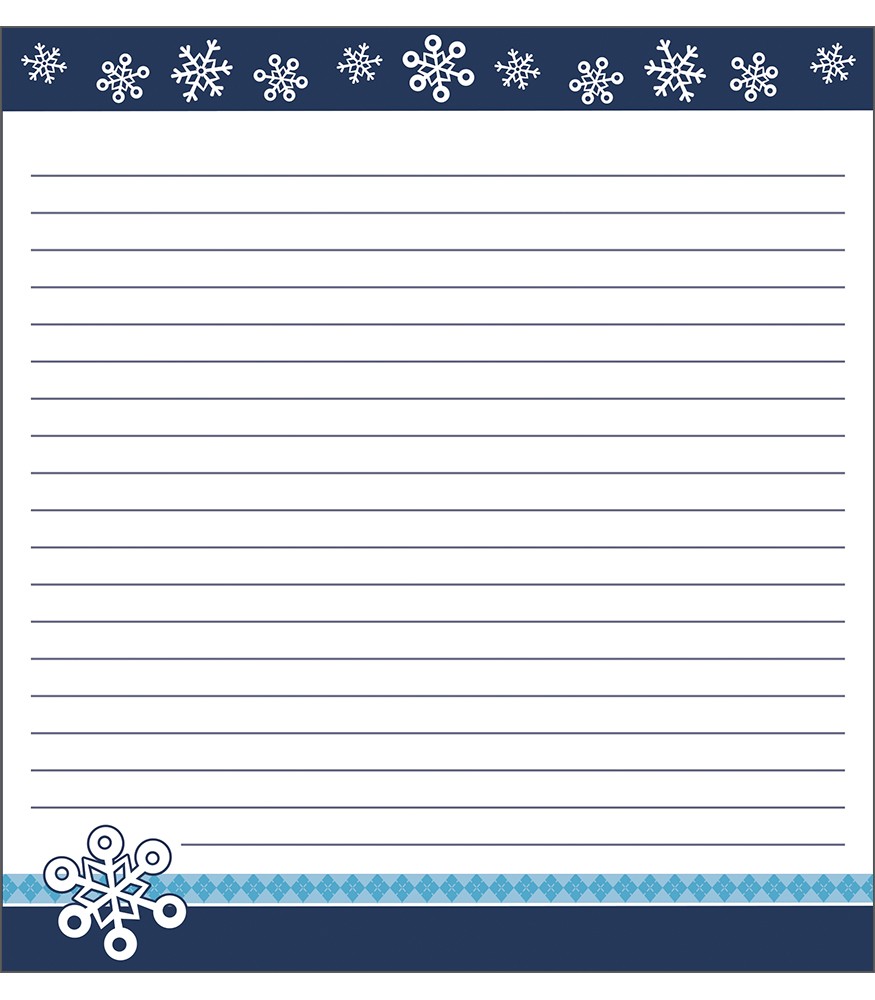 Snowflakes Notepad