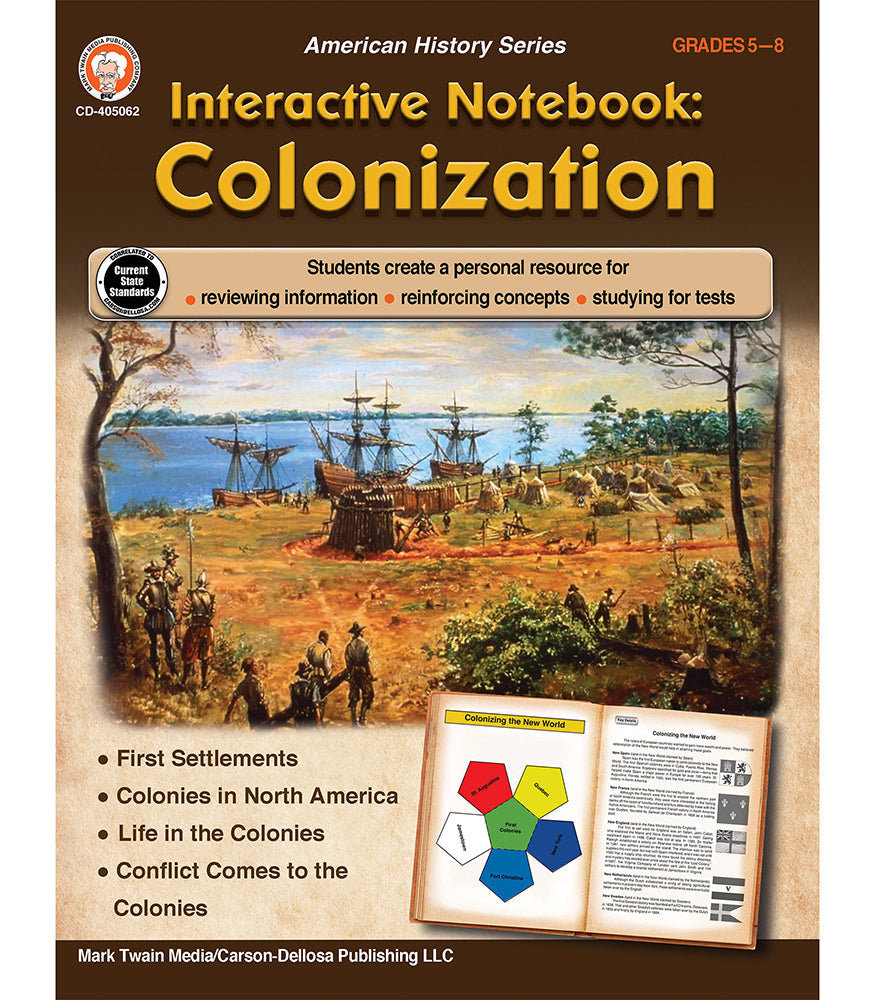 Interactive Notebook: Colonization Resource Book, Grades 5 - 8