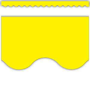 Yellow Scalloped Border Trim