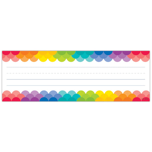 Rainbow Scallops Name Plates