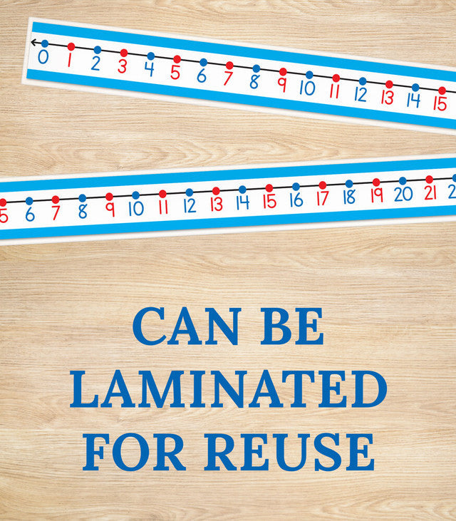 0 to 30 Student Number Lines Manipulative Grade K-3