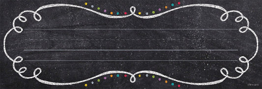 Chalk It Up! Swirls and Twirls Name Plates