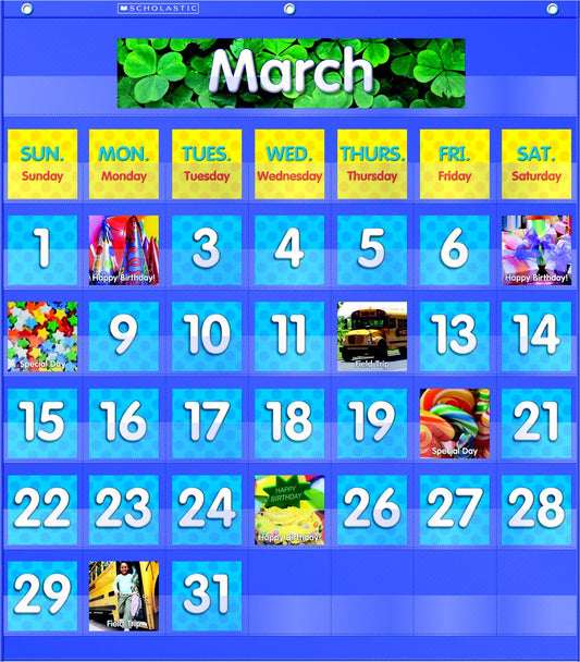 Monthly Calendar Pocket Chart