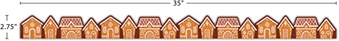 Gingerbread Houses Die-Cut Border Trim