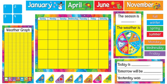 YEAR AROUND CALENDAR BULLETIN BOARD SET