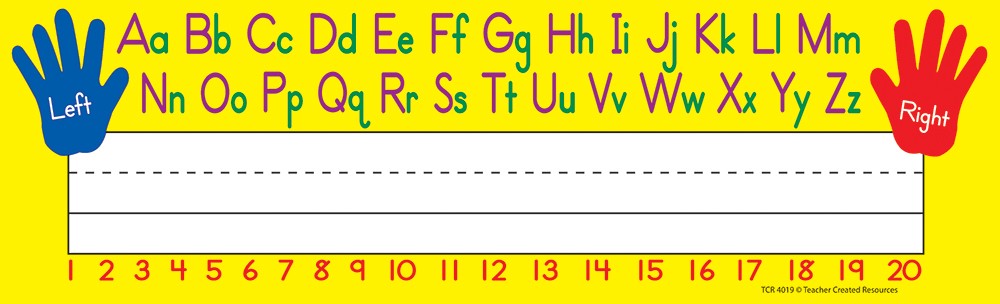 Left/Right Alphabet Name Plates