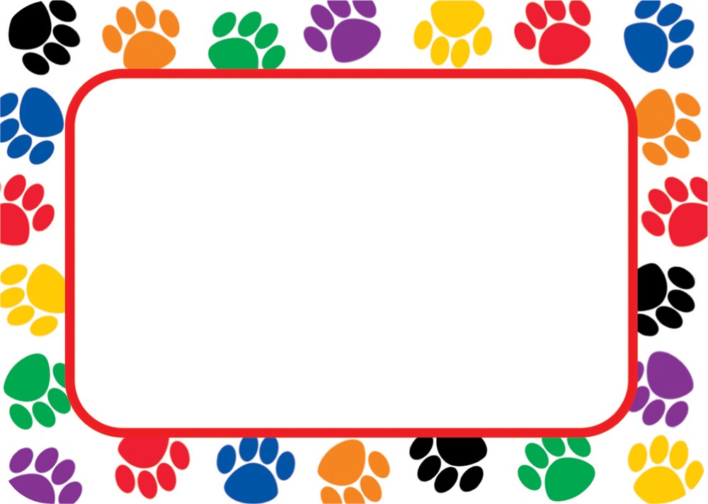 Paw Prints Name Tags