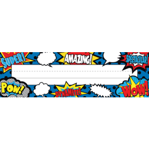 Superhero Flat Nameplates