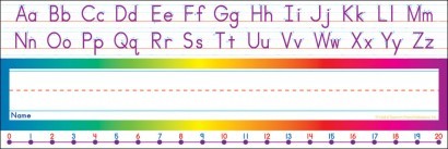 Alphabet-Number Line Name Plates