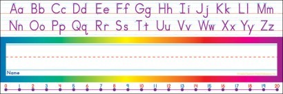Alphabet-Number Line Name Plates