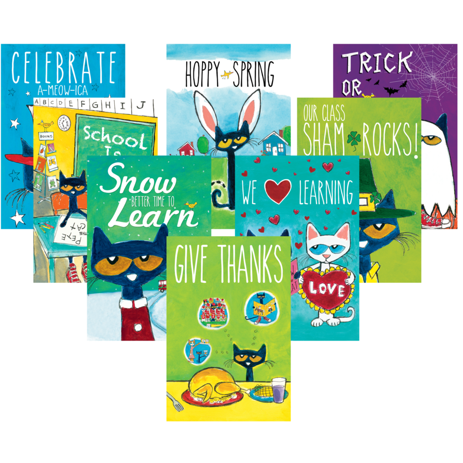 Pete the Cat Holiday and Seasonal Poster Set