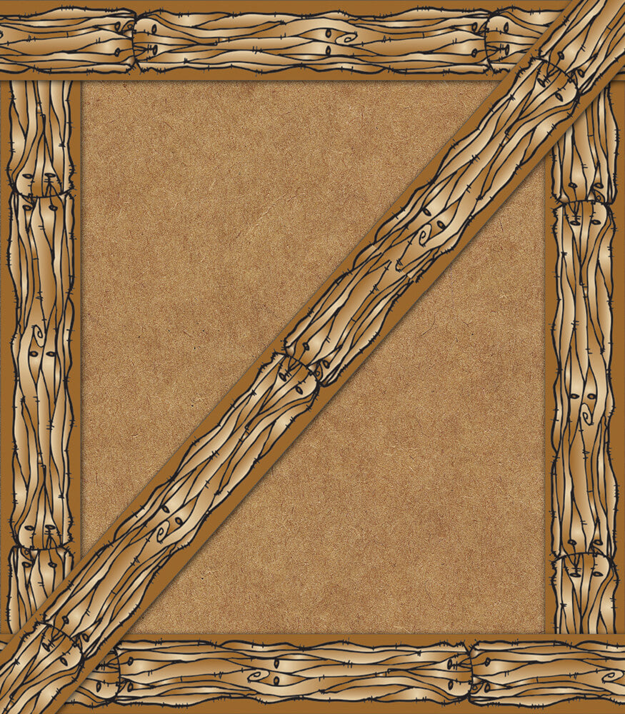 Wooden Frame Straight Border