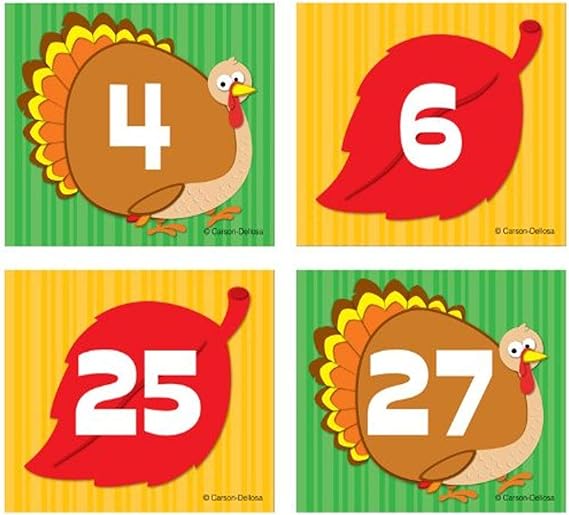 Turkey/Leaf Calendar Cover-Up Cut-Outs