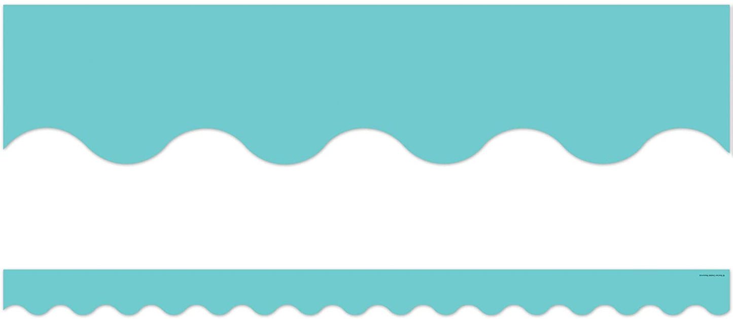 Light Turquoise Scalloped Border Trim