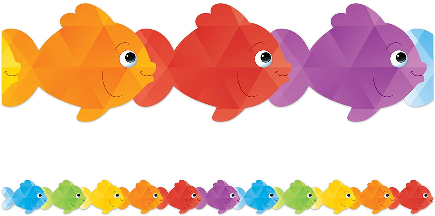 Colorful Fish Die-Cut Border Trim