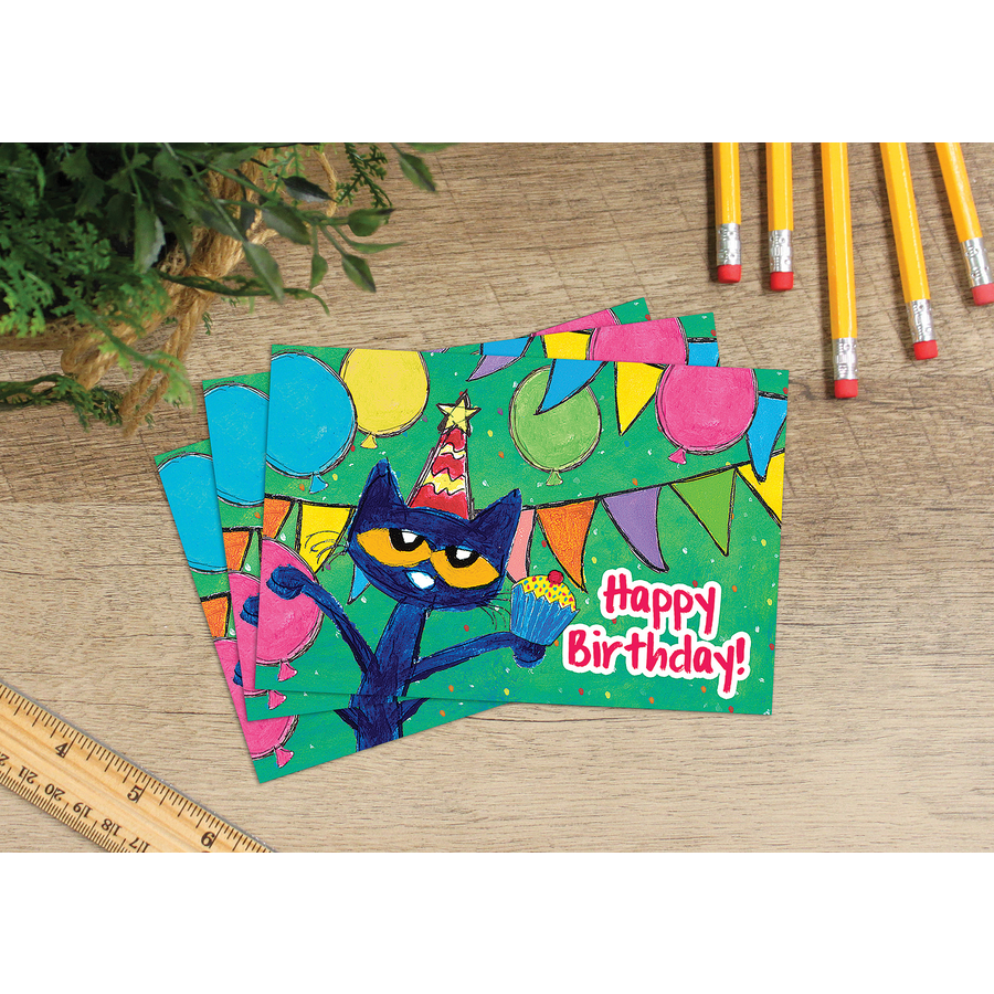 PETE THE CAT HAPPY BIRTHDAY POSTCARDS