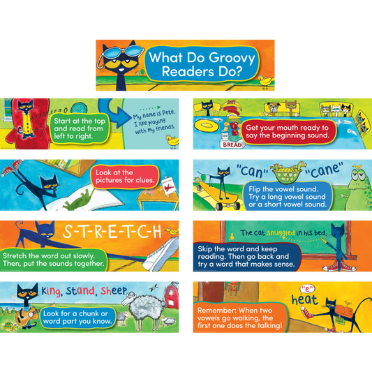 Pete the Cat Reading Strategies Mini Bulletin Board