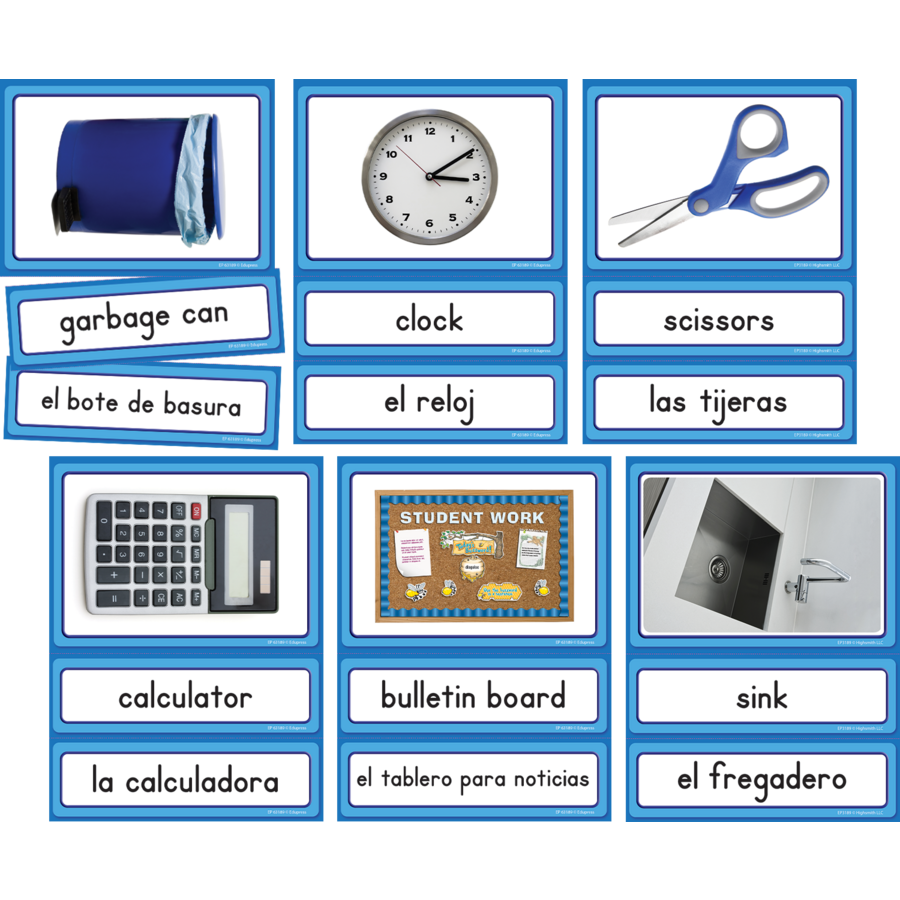 Spanish/English Classroom Labels Accents