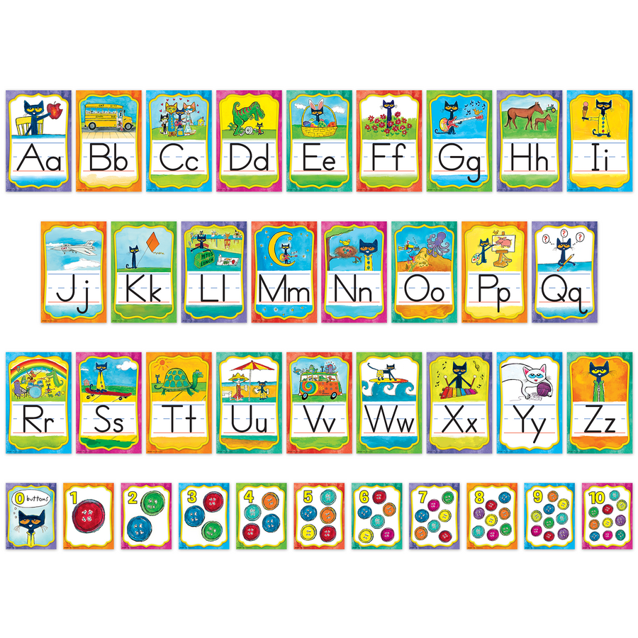 Pete the Cat Alphabet Bulletin Board