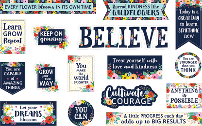 Wildflowers Mini Bulletin Board Set