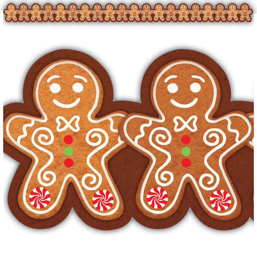 Gingerbread Cookies Die-Cut Border Trim