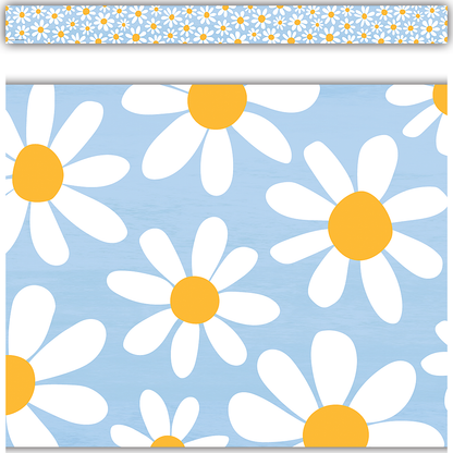 Daisies Straight Border Trim