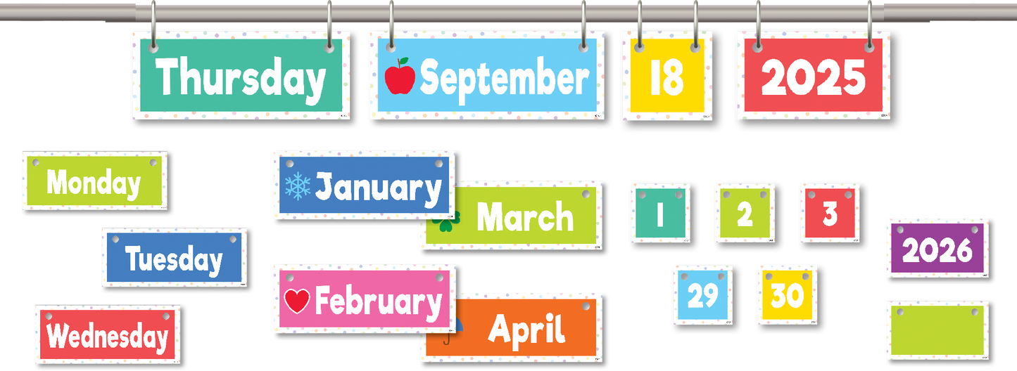 Colorful Flip Calendar