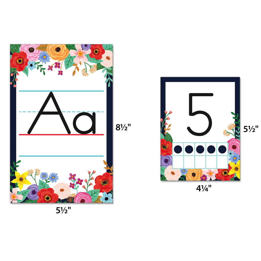 Wildflowers Alphabet Bulletin Board Set